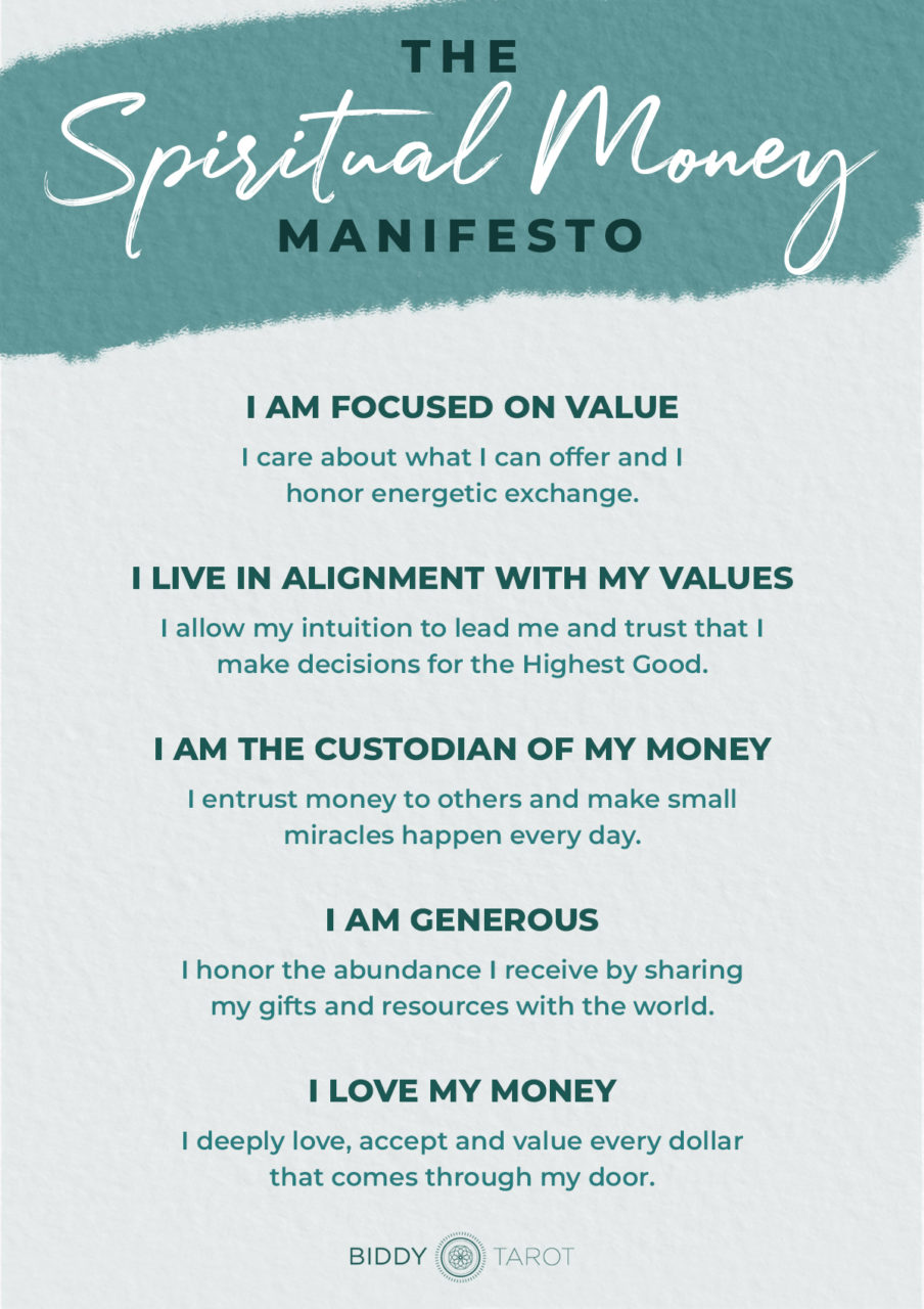 The Spiritual Money Manifesto The Spiritual Money Manifesto