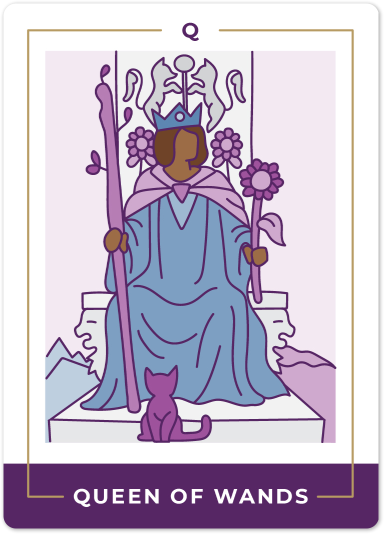 Queen of Wands Tarot Card Meanings tarot card meaning
